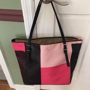 Kate Spade Pink Colorblock Tote